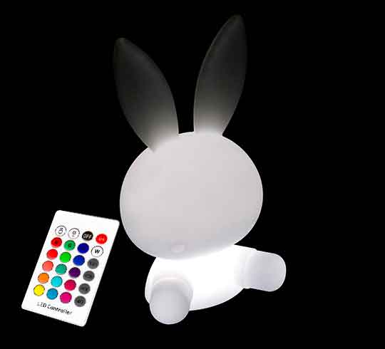 Lampe De Chevet Veilleuse Enfant Lapin LED 40 Cm Rechargeable Lampe D