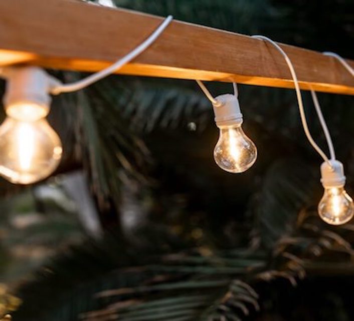 Guirlande lumineuse d'extérieur LED décoration de jardin ampoules