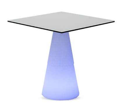 Home Fitting Pouf d'extérieur table basse jardin cube lumineux LED RGB