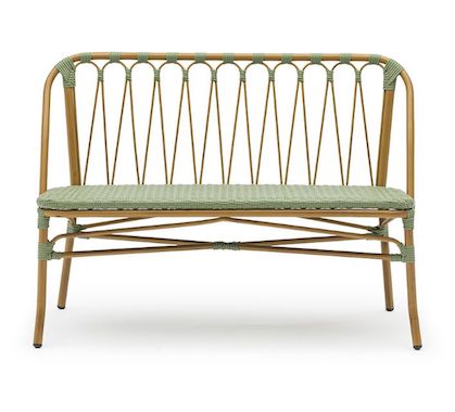 Banquette Bistrot Parisienne Aluminium Verte Olive