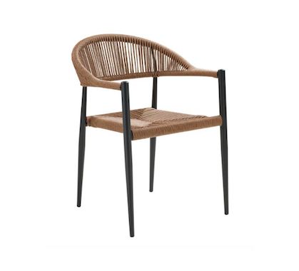 Chaise bistrot Aluminium Rotin Canari