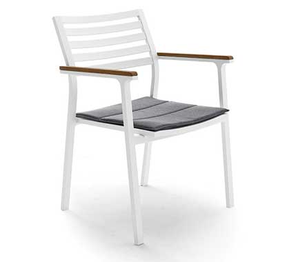 Fauteuil de Jardin Alu Klara Blanc