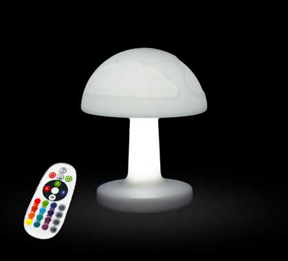Lampe de Chevet Veilleuse Enfant Champignon LED Rechargeable 25cm - Lampe  D'extérieur