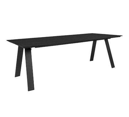 Table de Jardin Aluminium 220 cm Séville Grise Anthracite