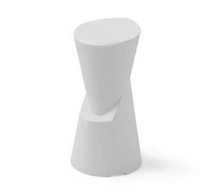 Tabouret de Bar Haut de Gamme H75cm Dot Blanc