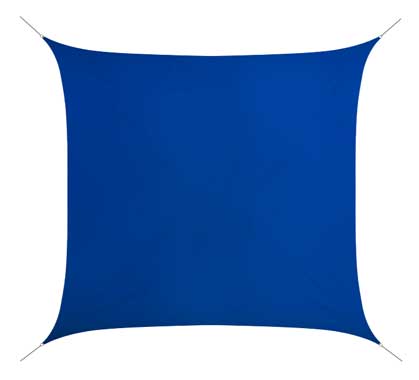 Voile D'ombrage 5x5 m Bleu roi 180g/m2